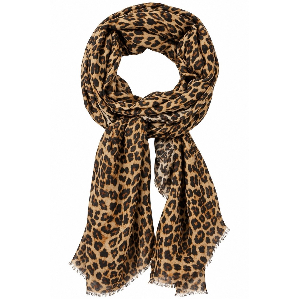 Torrid Leopard Print Modal Scarf NWT Oversized Fringe Wrap Shawl 42x96